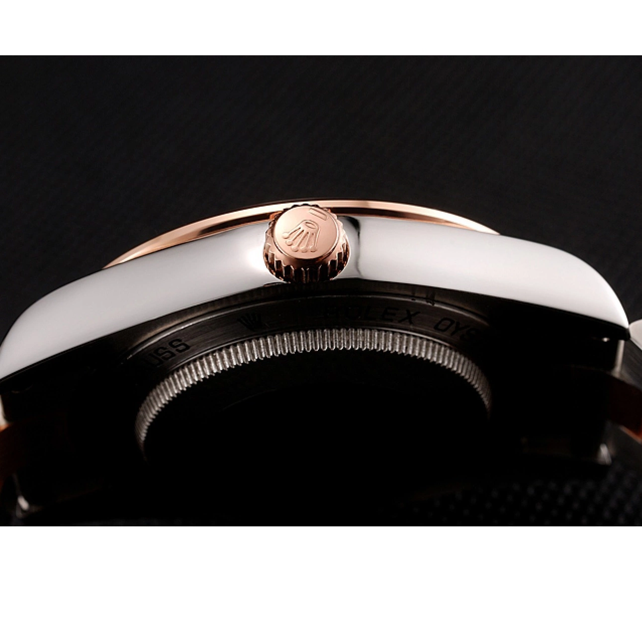 Aaa replica watch Diamonds Gold Staineless Bracelet Bezel Rolex Day-Date And Steel Rose 1454107 Swiss 0814